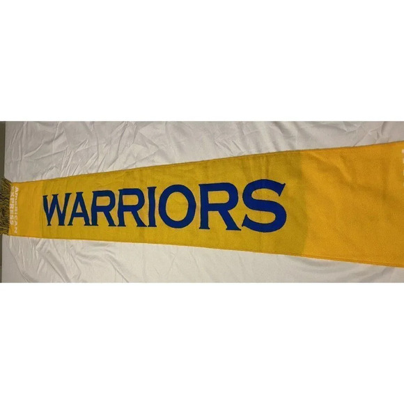 NBA AMERICAN EXPRESS GOLDEN STATE WARRIORS SCARF- 54” x 8” PERFECT CONDITION - Picture 4 of 4